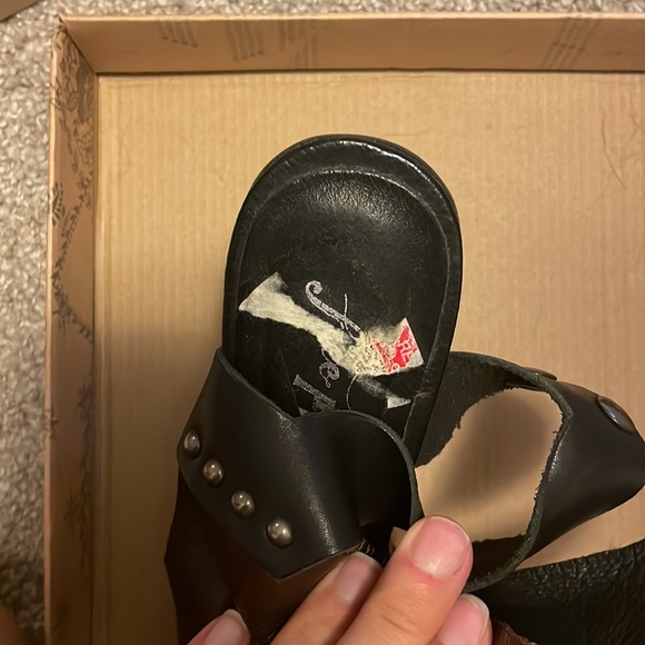 NWT Free People size 11 heel bootie open toe - Picture 6 of 6